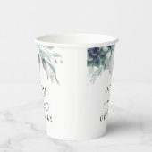 Succulents Silver Greenery Elegante Moderne Hochze Pappbecher (Rechts)