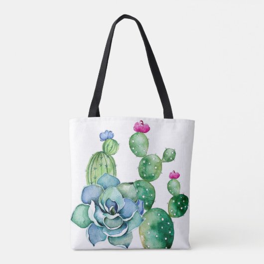 Succulents-Taschen-Tasche Tasche (Rückseite)