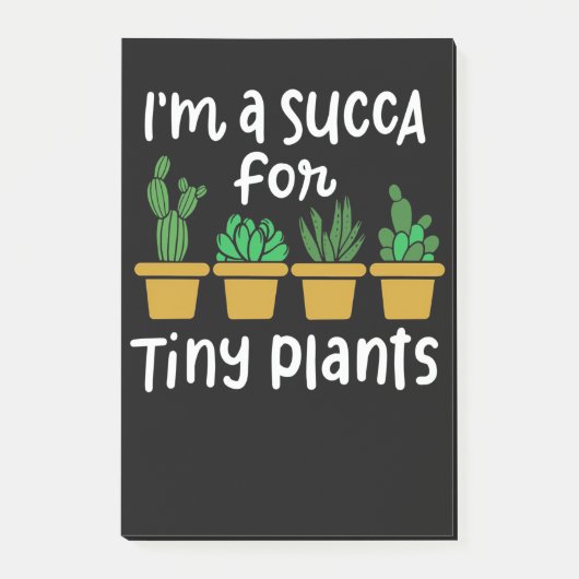 Succulents Tiny Pflanze Post-it Klebezettel (Vorderseite)
