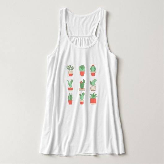Succulents und so tank top (Design Vorderseite)