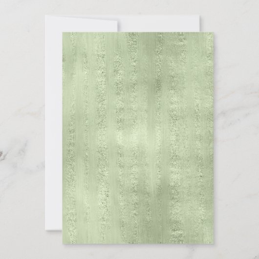 Succulents und Sparkle Save the Date Green ID515 Einladung (Rückseite)