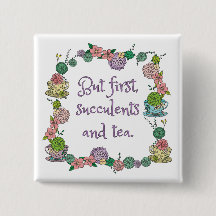 Succulents-und Tee-Liebhaber-Magnet