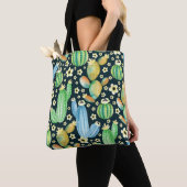 Succulents Watercolor Cactus Floral Pattern Tasche (Von Nahem)