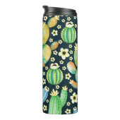 Succulents Watercolor Cactus Floral Pattern Thermosbecher (Nach rechts gedreht)