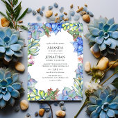Succulents Wedding Einladung