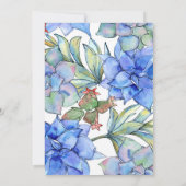 Succulents Wedding Update Einladung (Rückseite)