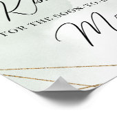 Succulents Wie viele Küsse für die bald werdende F Poster (Ecke)