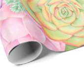 Succules Aquarellfarbene Pastel Joyful Geschenkpapier (Rolleneckpunkt)