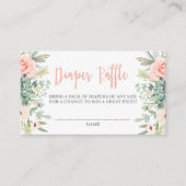 Succules Diaper Raffle Begleitkarte (Vorderseite)