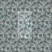 Succules Elfenbein Chartreuse-Stern Stoff (Kachel)