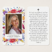 Succules Foto Memorial Prayer Card (Vorne & Hinten)