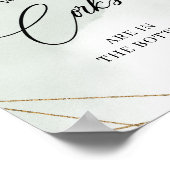 Succules gold Rahmen Wie viele Korken in der Flasc Poster (Ecke)