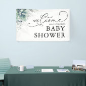 Succules Greenery Baby Shower Begrüßungsbanner Banner (Messeveranstaltung)