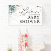 Succules Greenery Baby Shower Begrüßungsbanner Banner (Insitu)