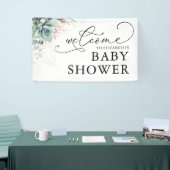 Succules Greenery Baby Shower Begrüßungsbanner Banner (Messeveranstaltung)