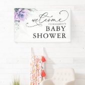 Succules Greenery Baby Shower Begrüßungsbanner Banner (Insitu)