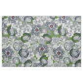 Succules grüner Orangenstern Stoff (Fat Quarter (45,7 x 55,9 cm))