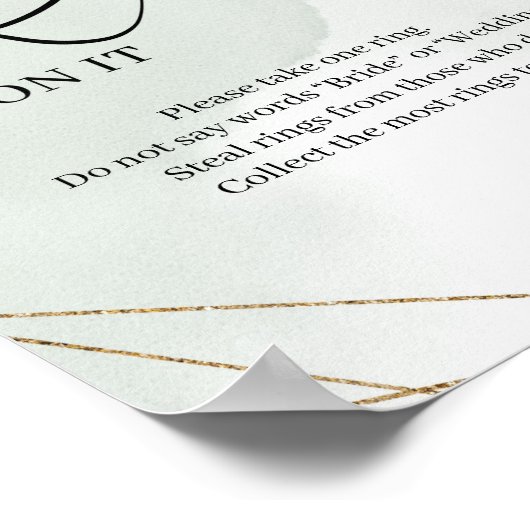 Succules grünes Blattwerk Setzen Sie einen Ring au Poster (Ecke)