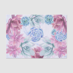 Succules Modern Chic Marmor Brautparty Fiesta Seidenpapier