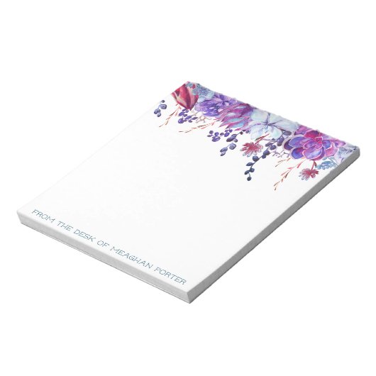 Succules Personalisiert Notepad - Aus dem Schreibt Notizblock (Rotiert)