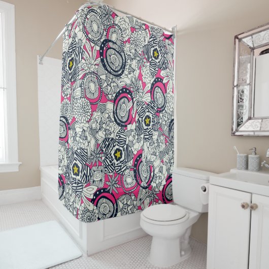 Succules pink chartreuse star duschvorhang (Beispiel)