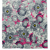 Succules pink chartreuse star duschvorhang (Vorderseite)