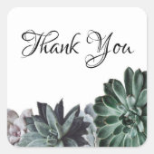 Succules Vielen Dank Aufkleber (Vorderseite)