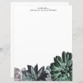 Succulous Personalisiert Paper Sheet (Vorne/Hinten)