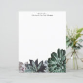 Succulous Personalisiert Paper Sheet (Stehend Vorderseite)