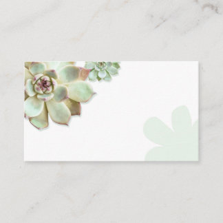 Succulous Wedding Blank Enclosure Card Visitenkarte