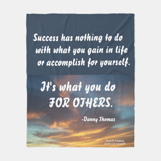 SUCESS-DANNY THOMAS FLEECEDECKE (Vorderseite)