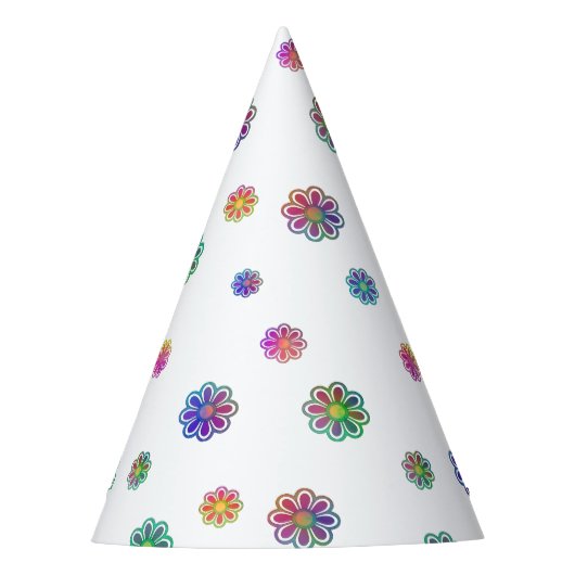 Such dir einen Blumenstrauß aus Partyhütchen (Vorderseite)