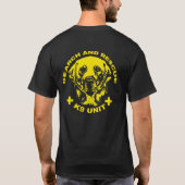 Such- und der RettungK9 Einheit T-Shirt (Rückseite)