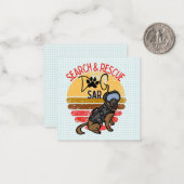 Such- und Rettungsmannschaft SAR K-9 Berufliche Hu Mitteilungskarte (Vorderseite/Rückseite Beispiel)