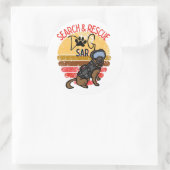 Such- und Rettungsmannschaft SAR K-9 Berufliche Hu Runder Aufkleber (Tasche)
