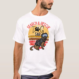 Such- und Rettungsmannschaft SAR K-9 Berufliche Hu T-Shirt