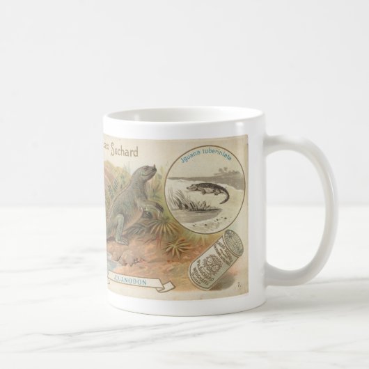 suchard iguanodon 1895 Karte Kaffeetasse (Rechts)
