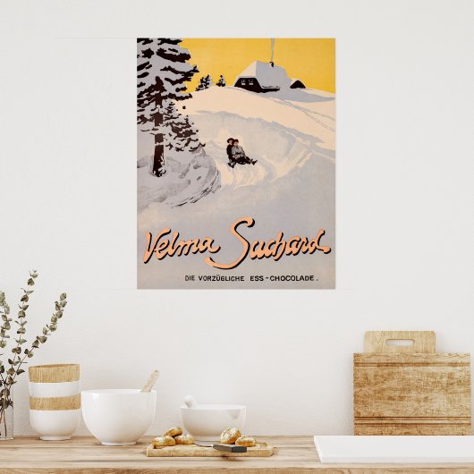 Suchard Velma, Die Vorzüjegeschokolade Poster (Küche)