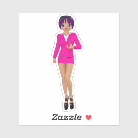 Suchawira Businesswoman Aufkleber (Blatt)