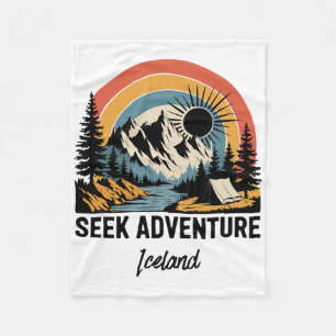 Suche Abenteuer Outdoor Island Urlaub Fleecedecke