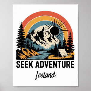 Suche Abenteuer Outdoor Island Urlaub  Poster