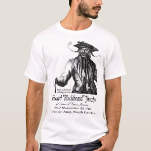 Suche-Abnutzung Edward "Blackbeard" Thache T-Shirt