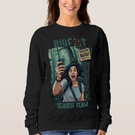 Suche Bigfoot Sasquatch Selfie Black Sweatshirt