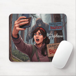 Suche Bigfoot Sasquatch Selfie Mousepad