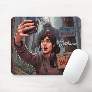 Suche Bigfoot Sasquatch Selfie Mousepad