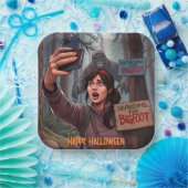 Suche Bigfoot Sasquatch Selfie Pappteller (Party)