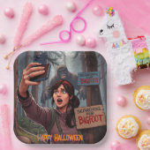 Suche Bigfoot Sasquatch Selfie Pappteller (Party)