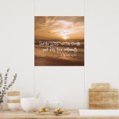 Suche den Herrn und seine Kraft; Seine Gesichtsskr Poster (Küche)