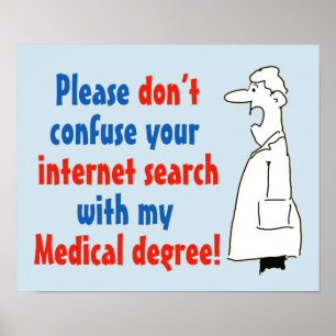Suche Doktor-Medical Degree Not Internet Poster