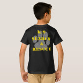 Suche K9 und Rettung v2 T-Shirt (Schwarz voll)
